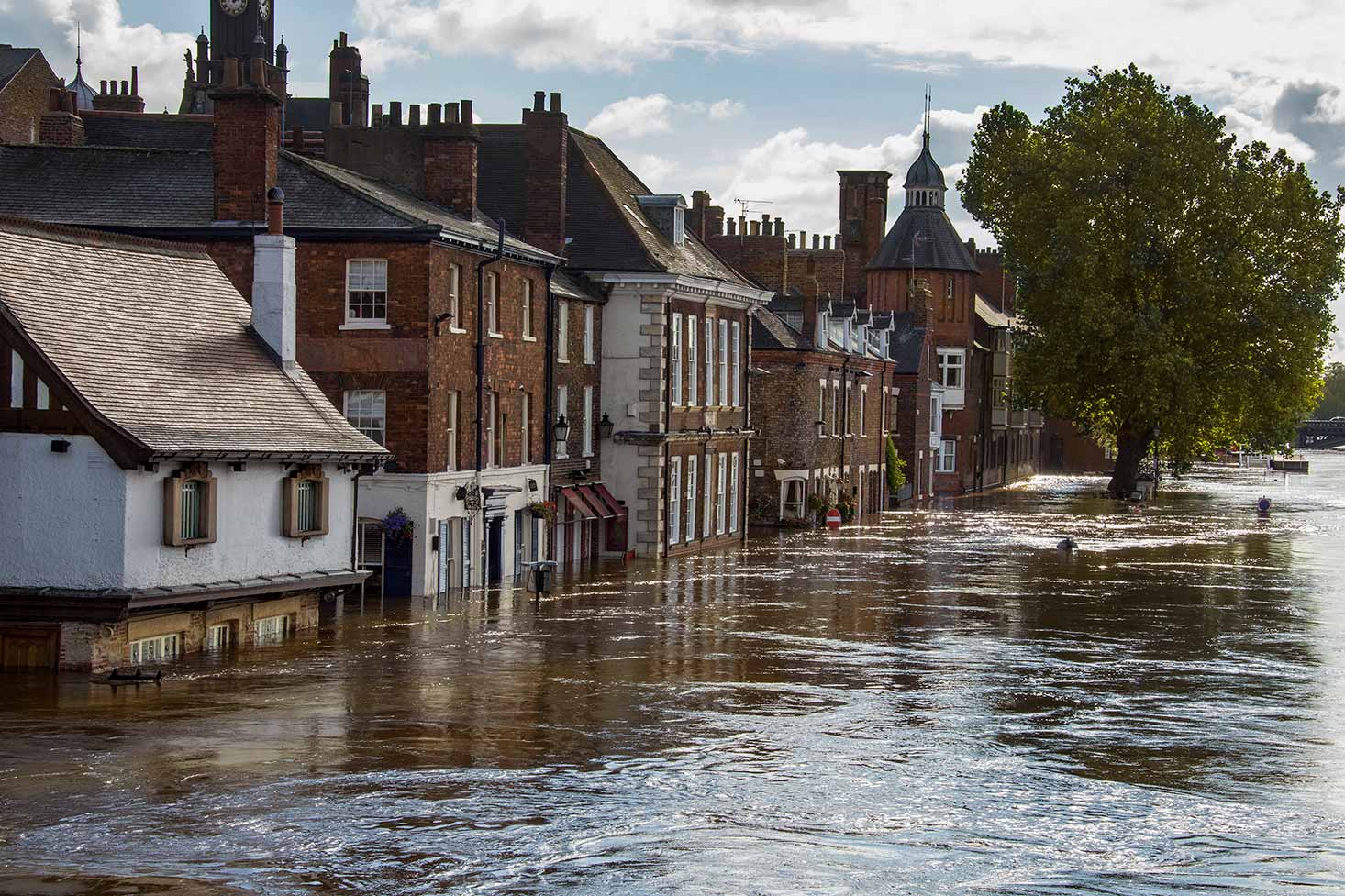 Flooded street