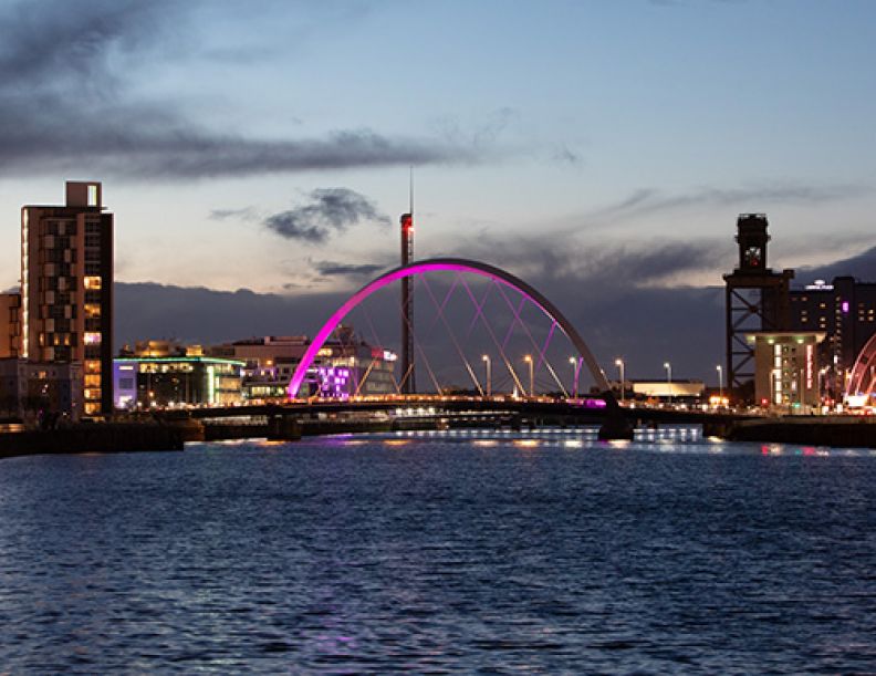 The Clyde Arc bridge in Glasgow