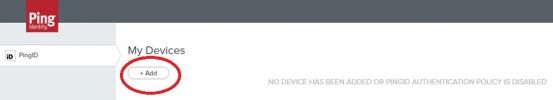 Screenshot of My Devices Add circled in red