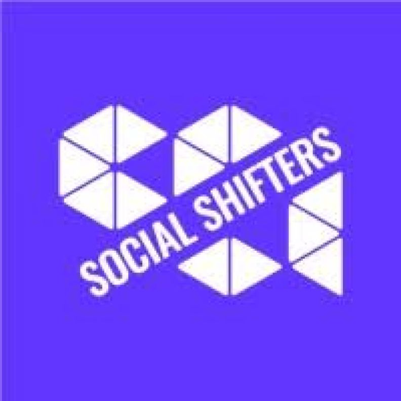 Social Shifters' purple and white logo