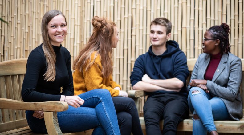 Student Life, undergraduate students in one of GCU's breakout areas