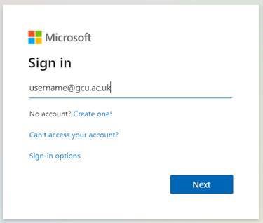 Office 365 login page