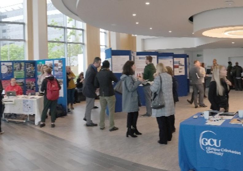 People attending a conference