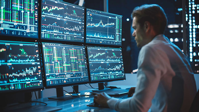 Operating a Bloomberg terminal