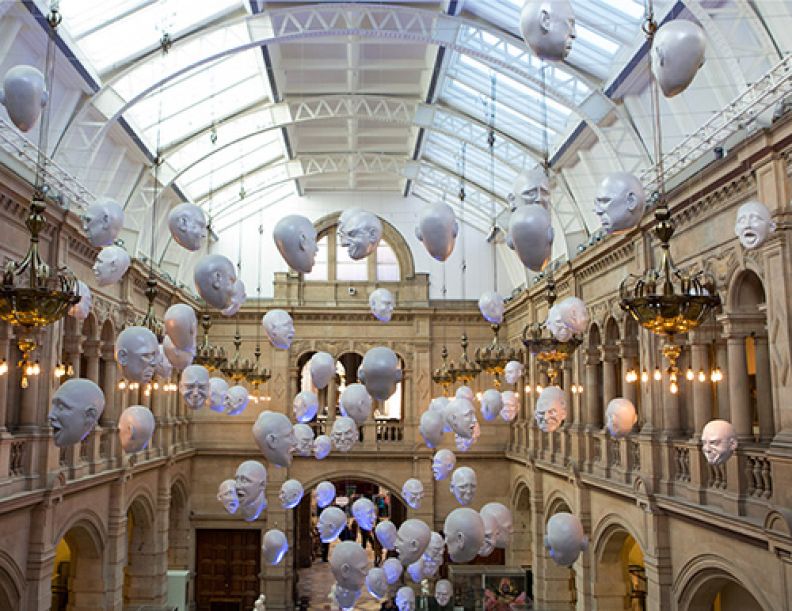 Inside Kelvingrove museum