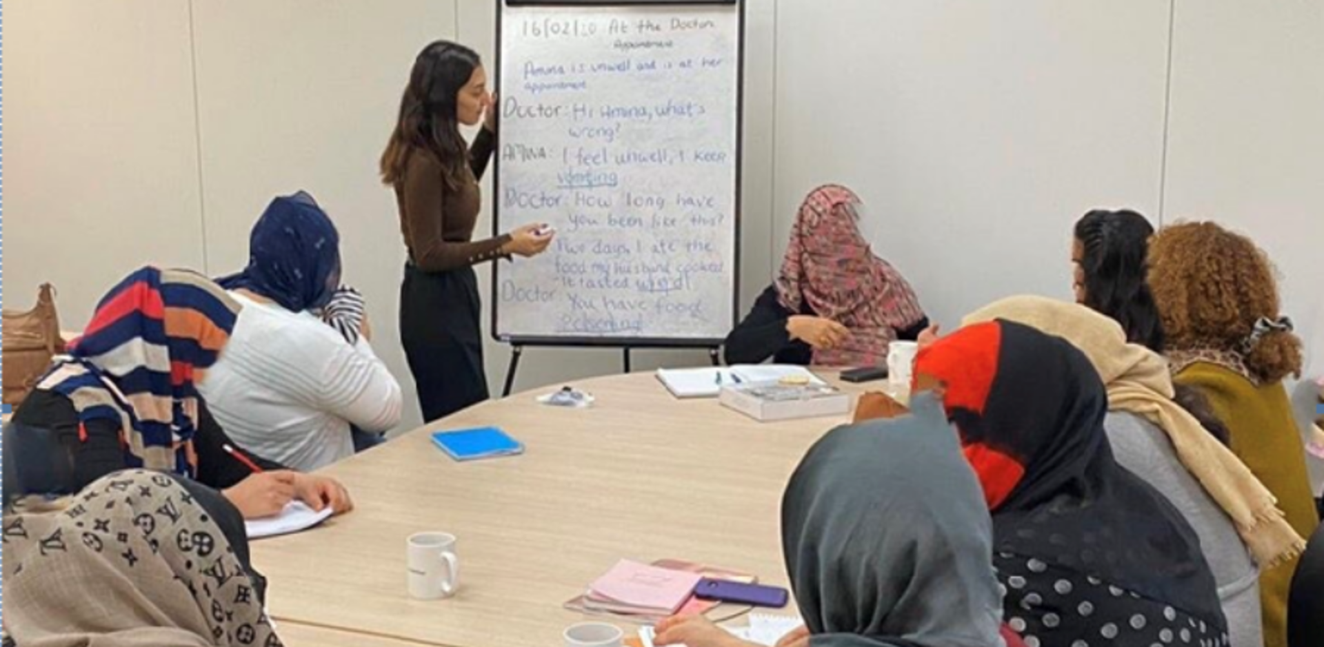 Members of the group have the opportunity to socialize as well as learning valuable skills