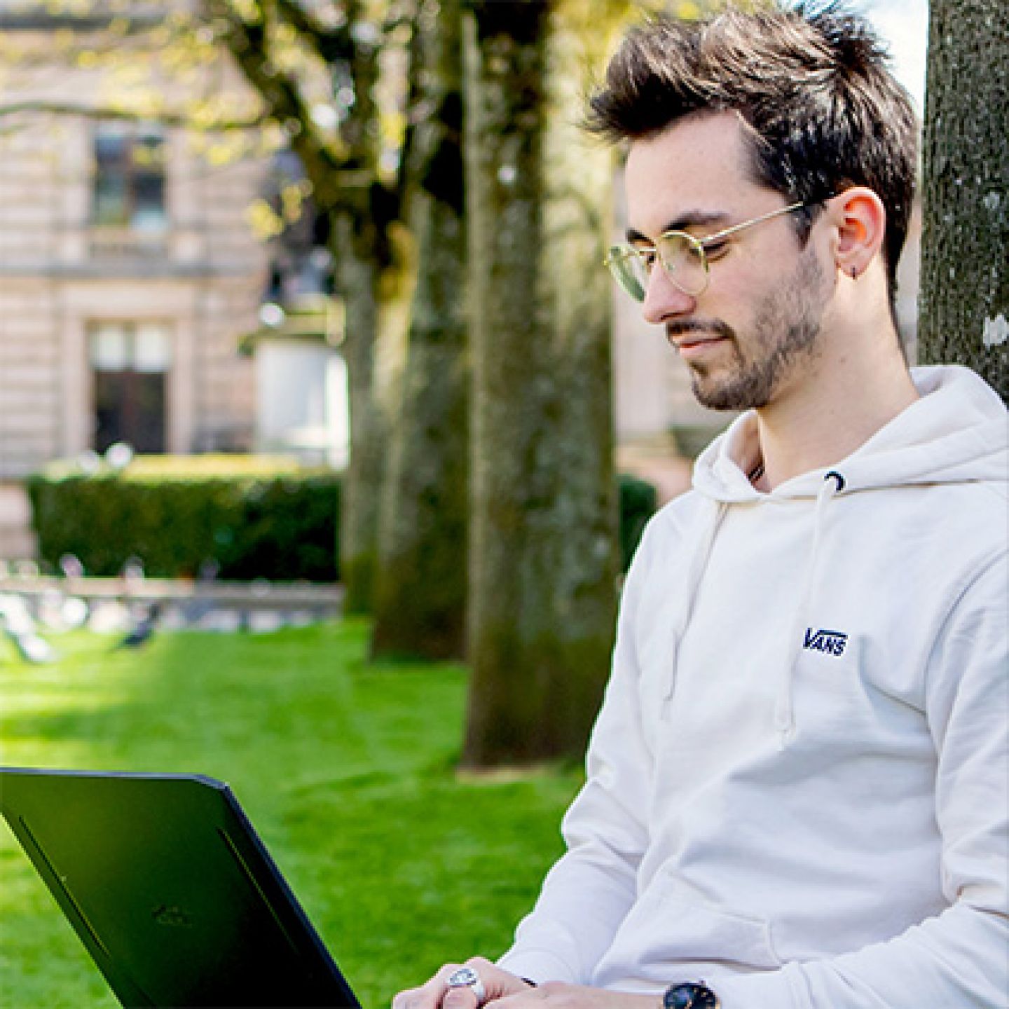 student laptop