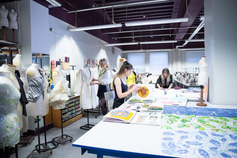 The Fashion Factory, a purpose-built studio for students studying fashion modules.