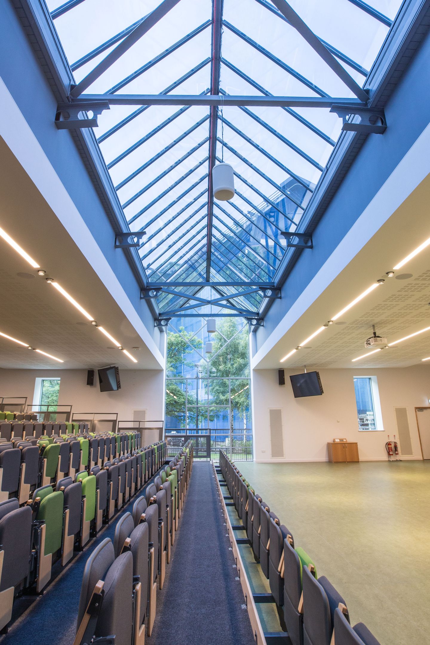 Skylight lecture theatre, Hamish Wood Building at Glasgow Caledonian University