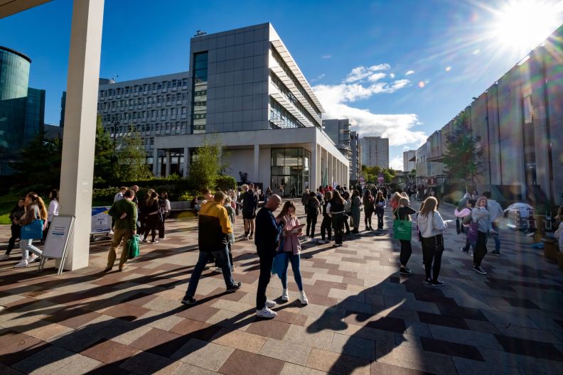People attending the latest GCU Open Day