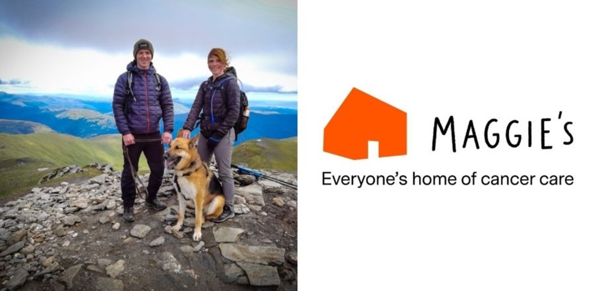 It was a team effort for the final leg of Fiona's journey in raising money for Maggie's