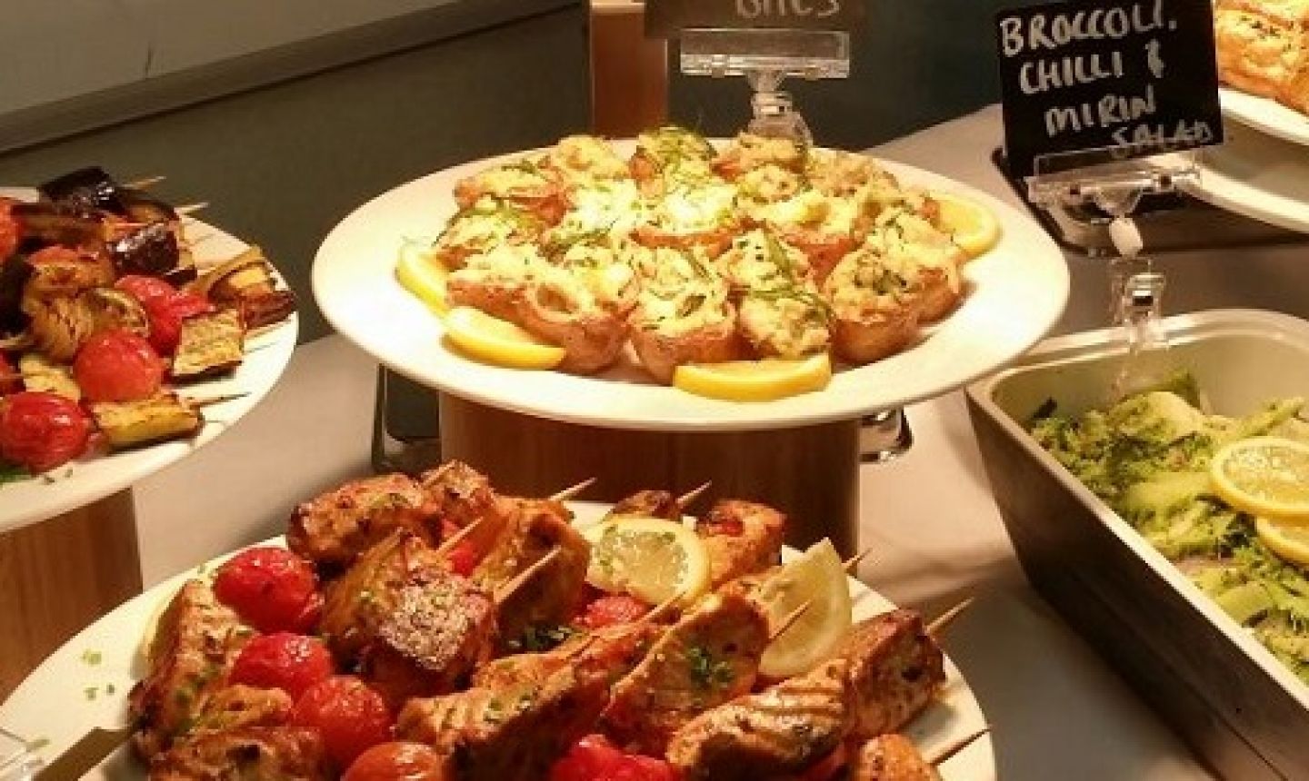 Display of Food for catering