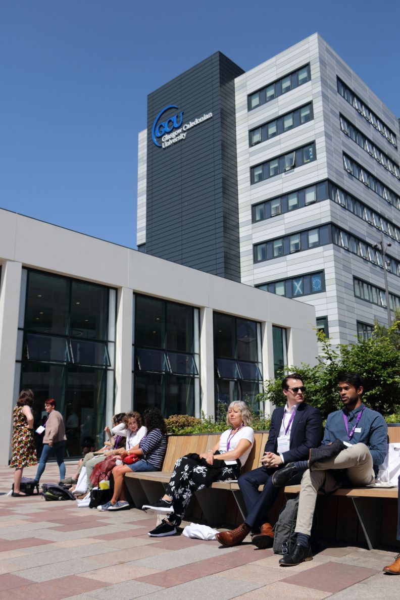 External shots of GCU Glasgow Campus.