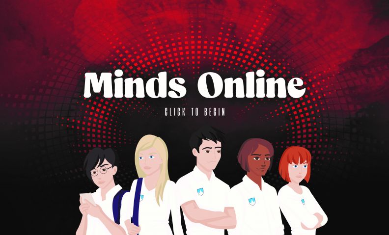 Minds Online graphic, click here to begin.