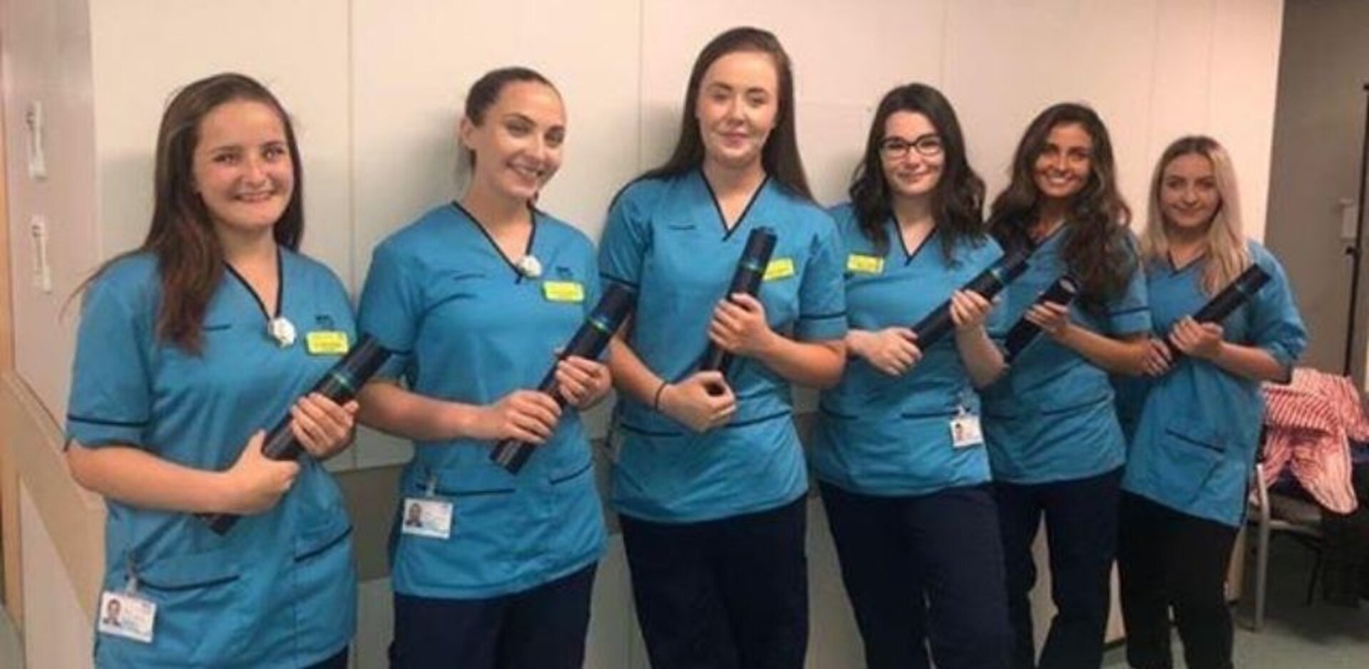 Tara (second from the right) spoke about the graduation and the decision to start work early