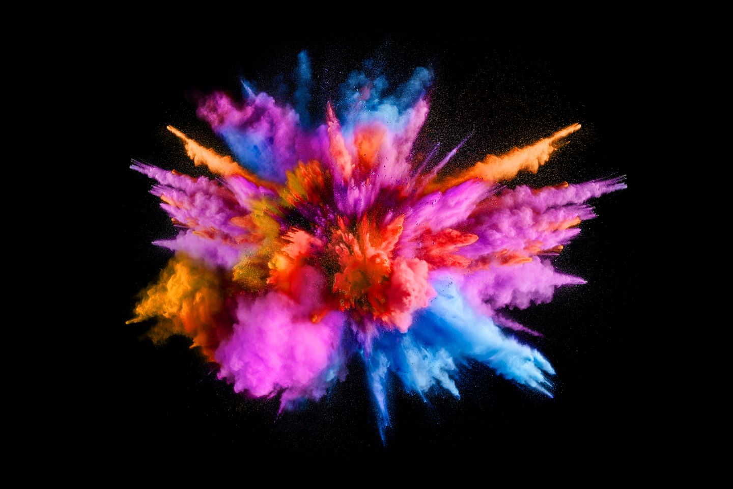 Colour powder explosion
