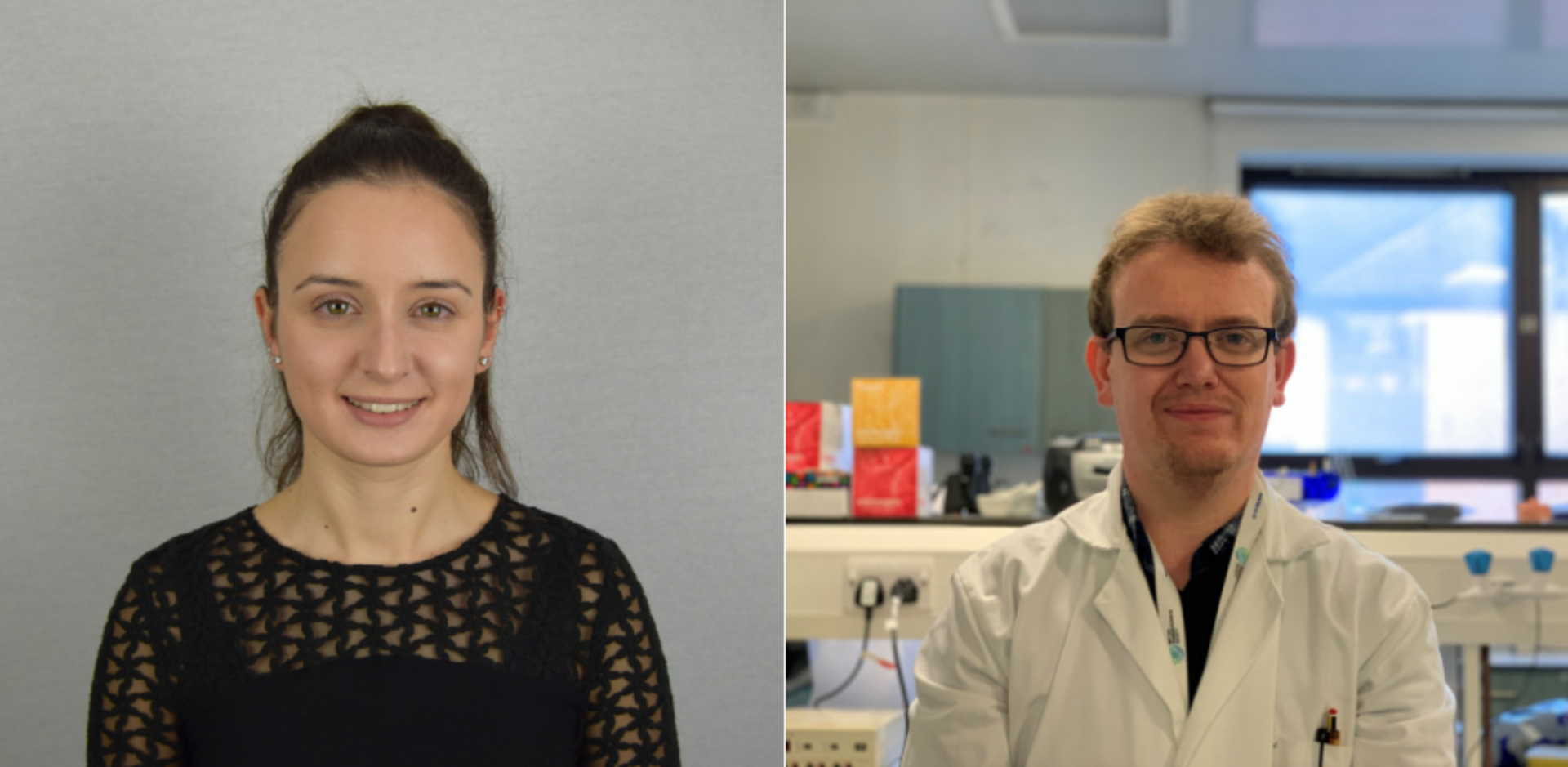 Early career researchers Katie Miari and Gerard Murphy
