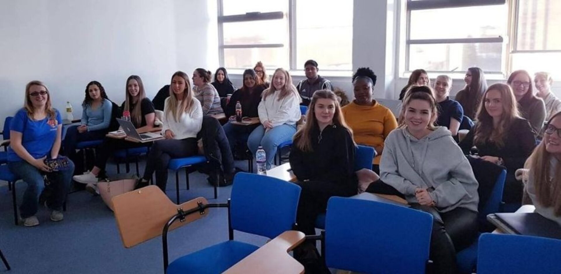 Jennifer from LoveOliver inspired students to raise awareness during a presentation
