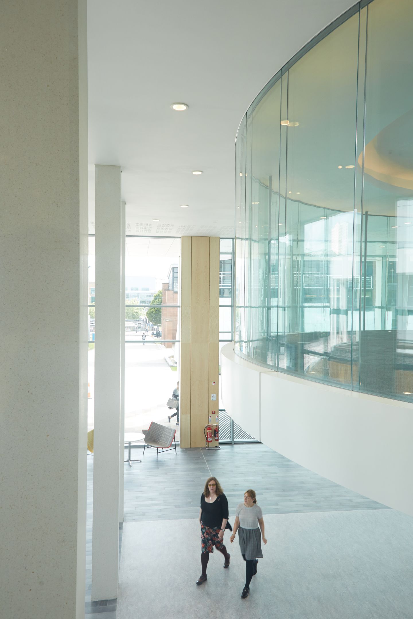 Entrance to Hamish Wood Building at Glasgow Caledonian University