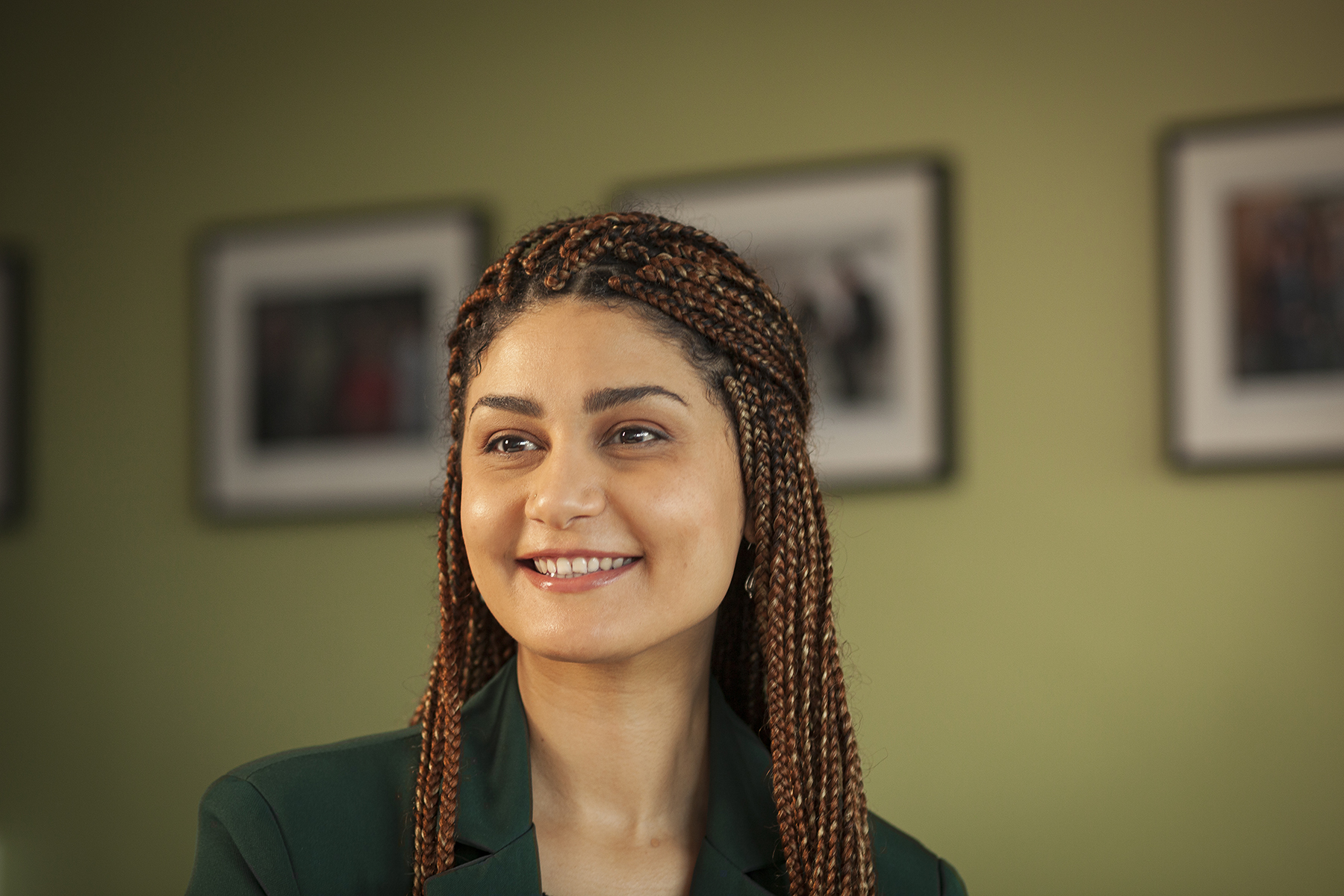 A profile picture of Fatma Ibrahim, PhD student and Researcher in the Yunus Centre at GCU.