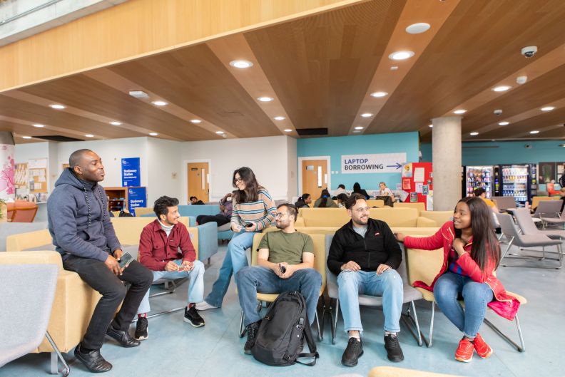 GCU students in library