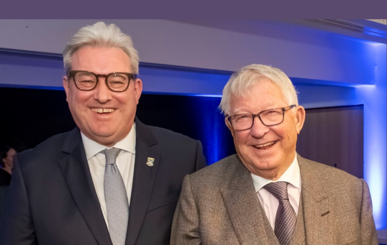 Photo of Sir Alex Ferguson and Murray Rowden
